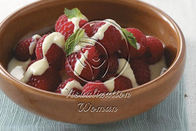 Berries with Vanilla Custard for Two