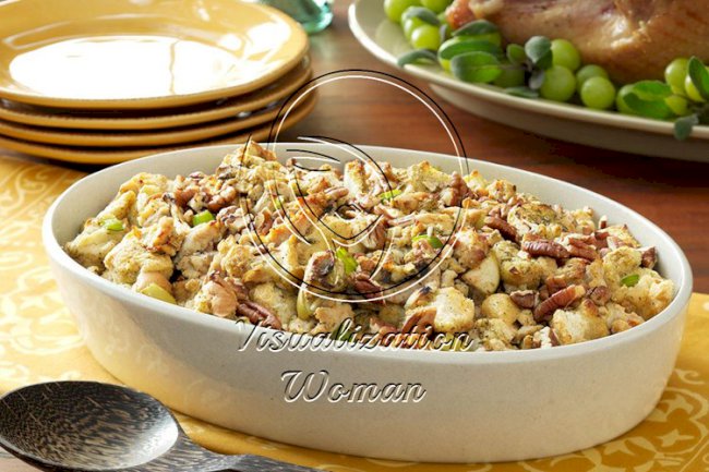 Makeover Sausage Pecan Stuffing