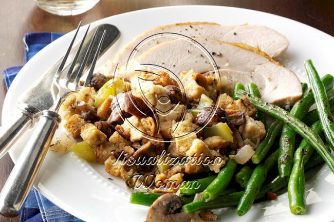 Slow Cooker Mushroom Stuffing