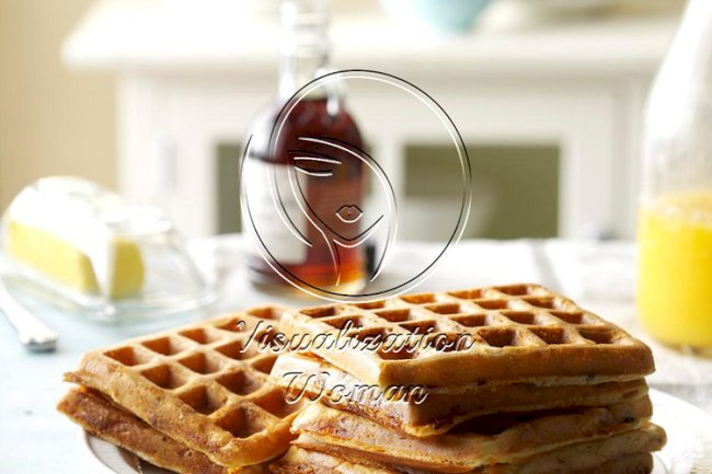 Bacon and Cheese Waffles