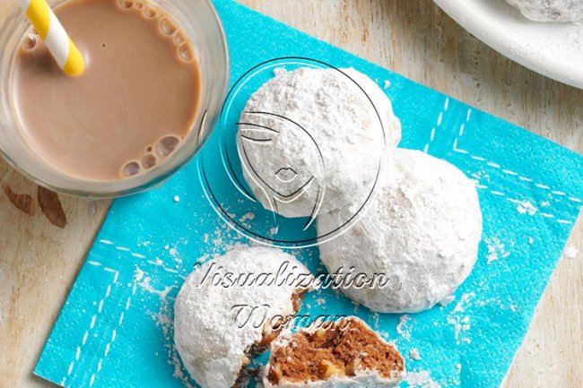 Chocolate Mexican Wedding Cakes