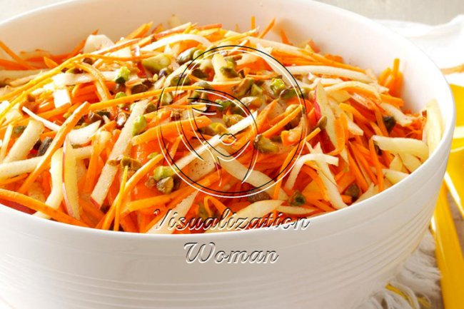 Apple-Carrot Slaw with Pistachios