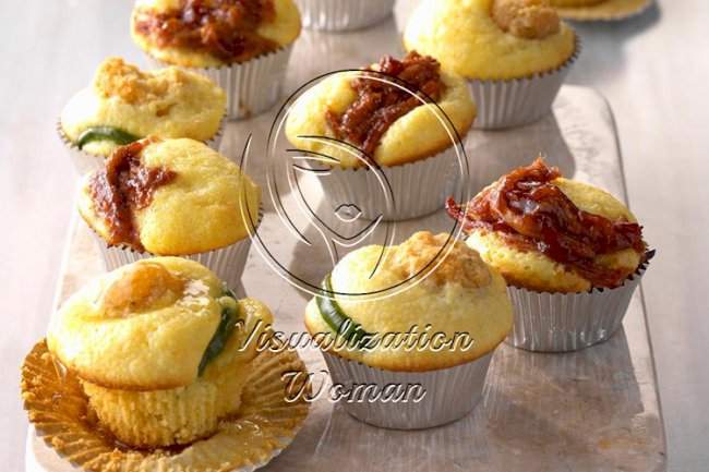 Fried Chicken and Pulled Pork Cornbread Poppers