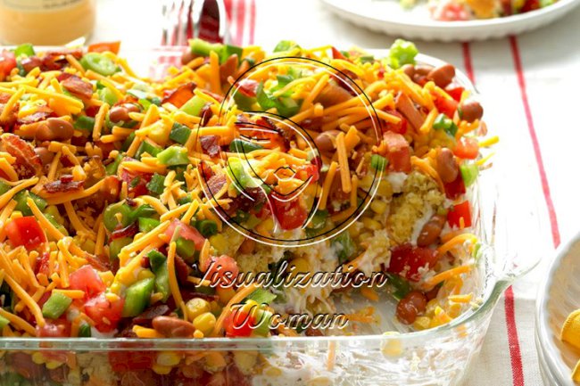 Chili Cornbread Salad