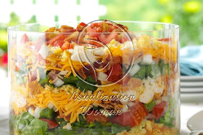 Colorful Cornbread Salad