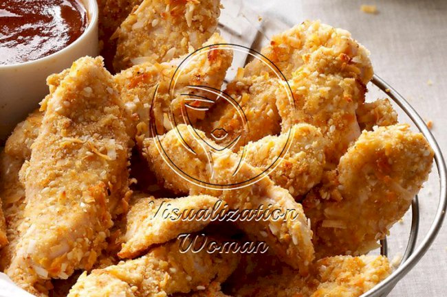 Air-Fryer Coconut-Crusted Turkey Fingers