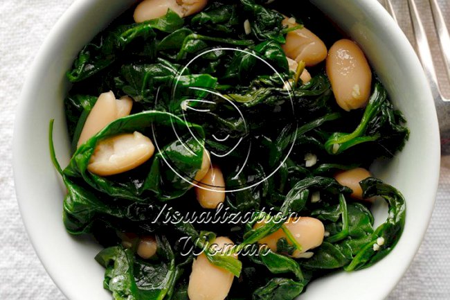 White Beans and Spinach