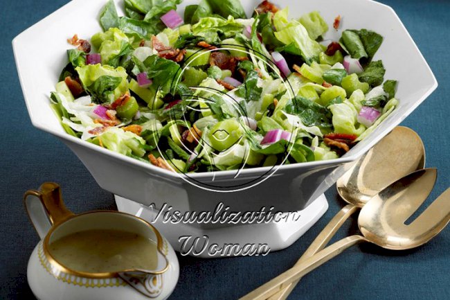 Greens with Hot Bacon Dressing