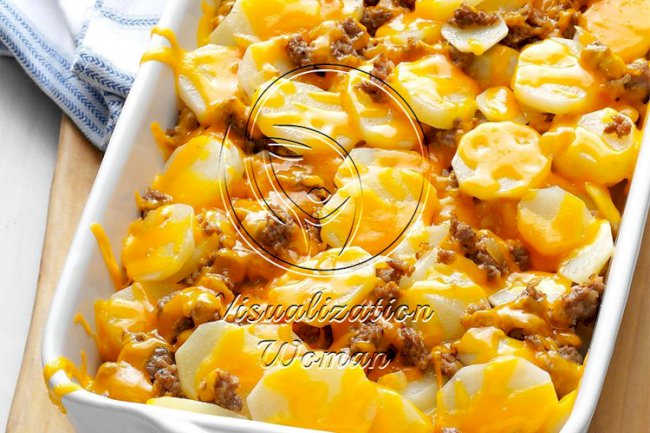 Cheesy Sausage Potatoes