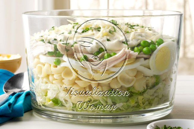 Make-Ahead Hearty Six-Layer Salad