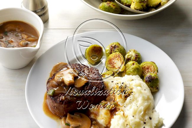 Beef Tenderloin in Mushroom Sauce