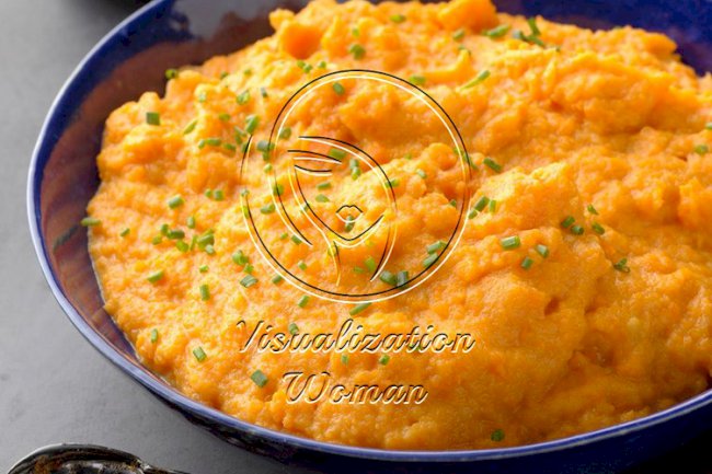Smashed Sweet Potatoes and Apples