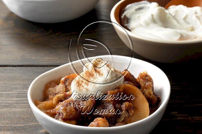 Apple Betty with Almond Cream