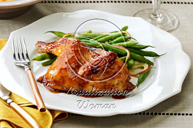 Spicy Honey Mustard Green Beans