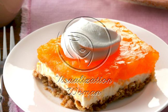 Orange Gelatin Pretzel Salad
