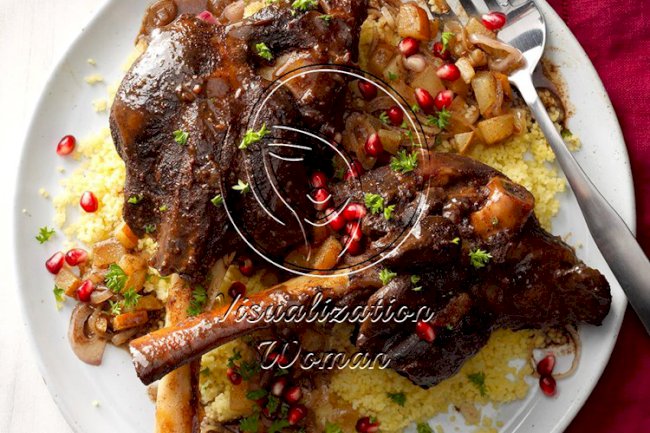 Pear and Pomegranate Lamb Tagine