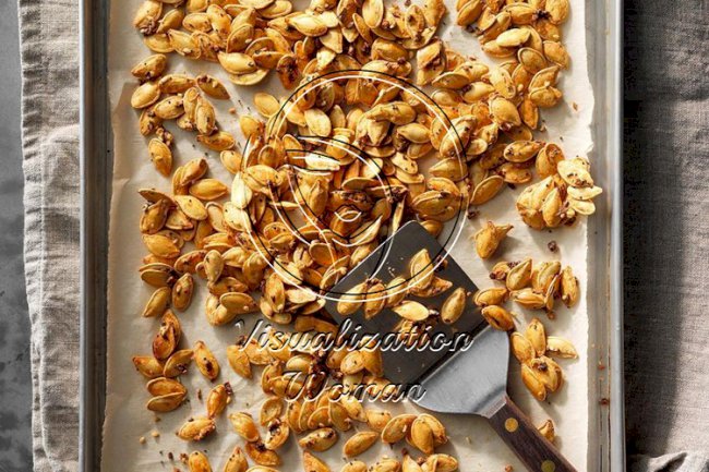 Sesame-Garlic Pumpkin Seeds