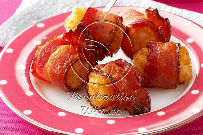 Bacon-Wrapped Tater Tots