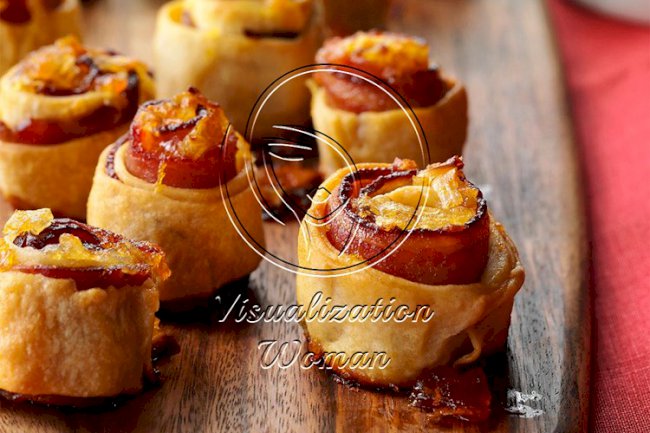 Apricot-Glazed Bacon Spirals