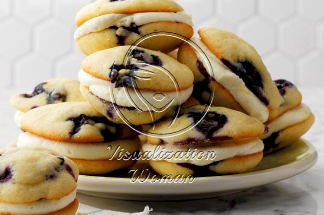 Lemon Blueberry Whoopie Pies