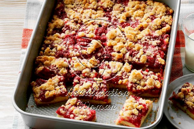 Raspberry Patch Crumb Bars