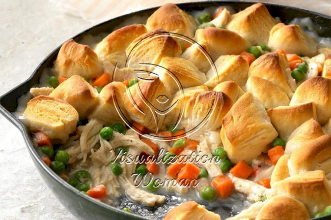 Chicken Biscuit Skillet