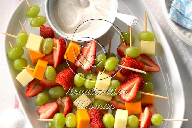 Fruit and Cheese Kabobs