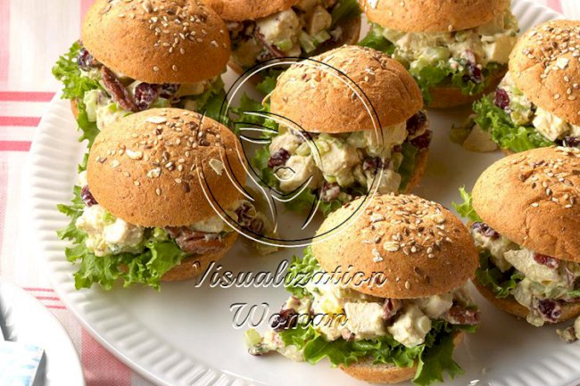Chicken Salad Party Sandwiches