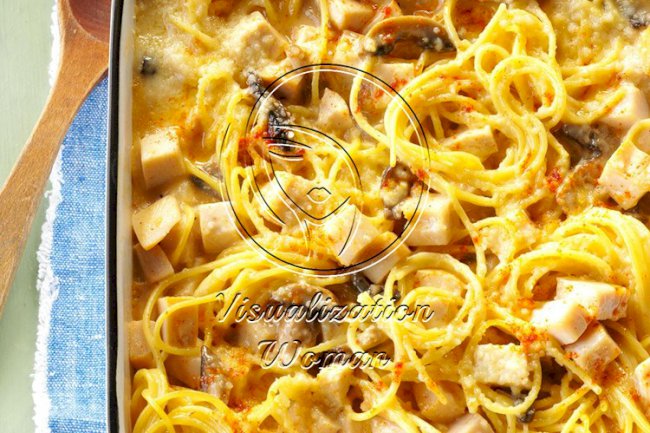 Turkey Mushroom Tetrazzini