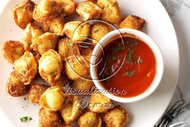 Air Fryer Tortellini with Prosciutto