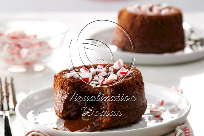 Air-Fryer Peppermint Lava Cakes