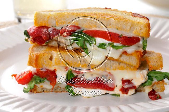 Grilled Goat Cheese & Arugula Sandwiches