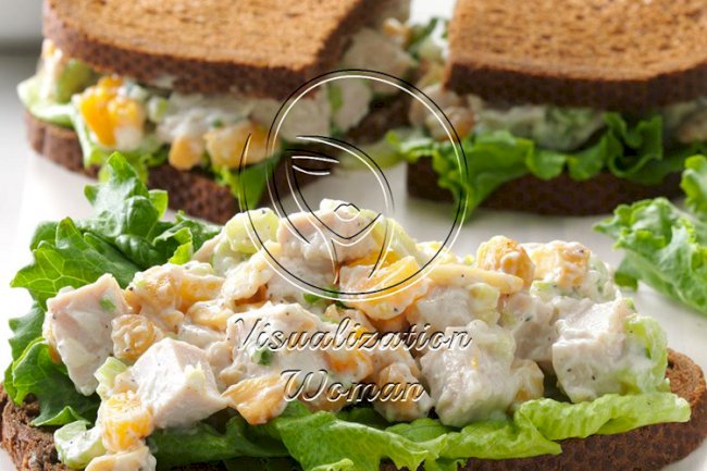 Cashew Turkey Salad Sandwiches