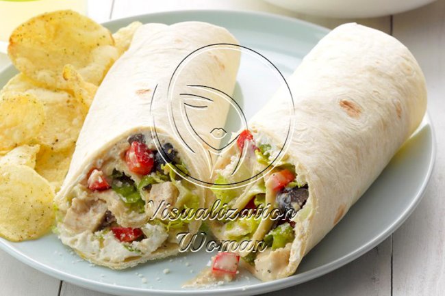 Caesar Chicken Wraps