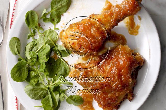 Rhubarb and Honey Chicken