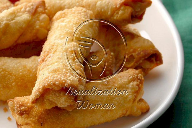 Chicken Rangoon Egg Rolls