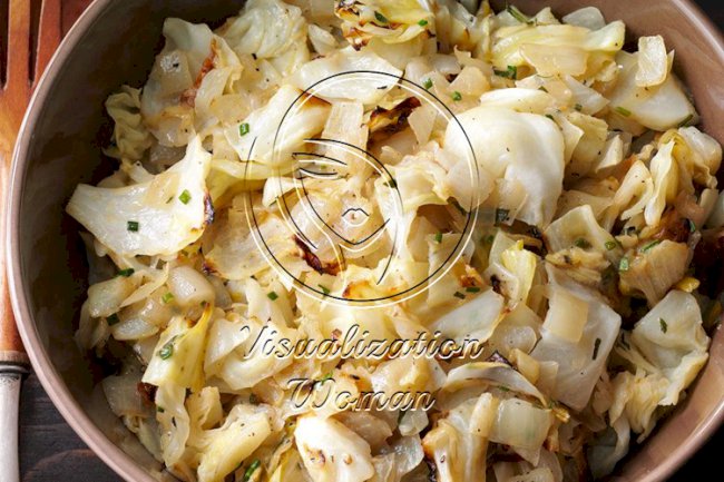Roasted Cabbage & Onions