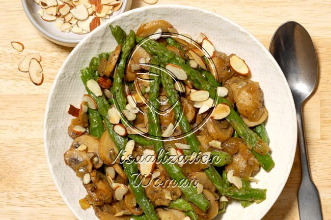 Sauteed Asparagus with Mushrooms