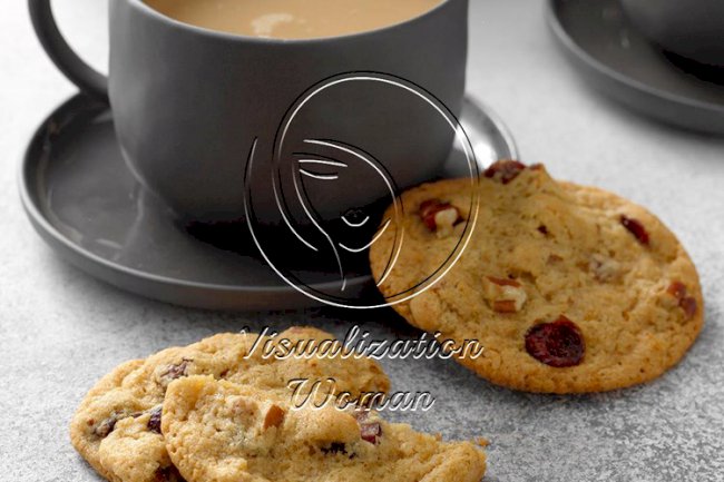 Crackled Cranberry Pecan Cookies