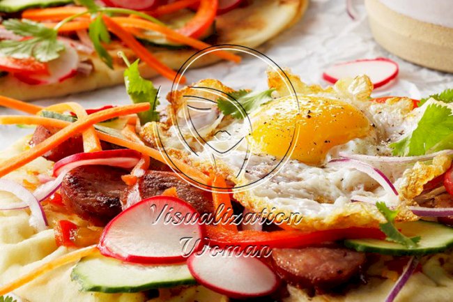 Open-Faced Breakfast Banh Mi