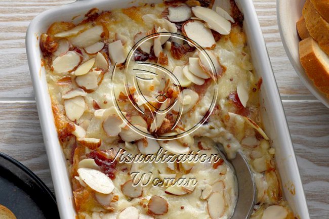 Cranberry and Bacon Swiss Cheese Dip