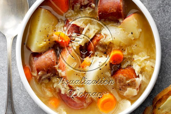 Sausage Sauerkraut Soup