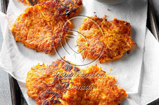 Sweet Potato Pancakes with Cinnamon Cream