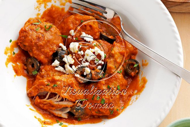 Mediterranean Chicken in Eggplant Sauce