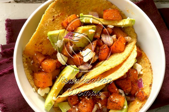 Roasted Butternut Squash Tacos