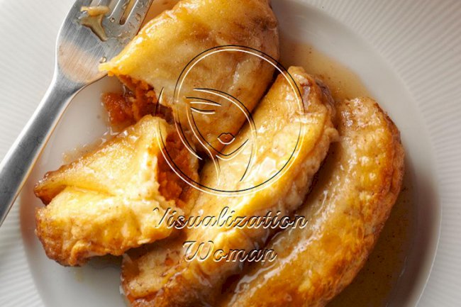 Sweet Potato Dumplings with Caramel Sauce