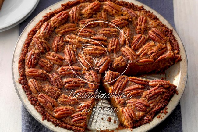 Gingersnap Sweet Potato Praline Pie