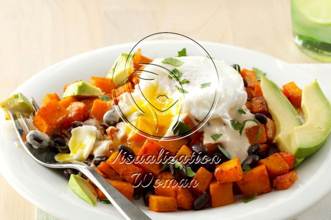 Southwest Hash with Adobo-Lime Crema