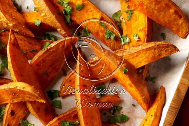 Curried Sweet Potato Wedges