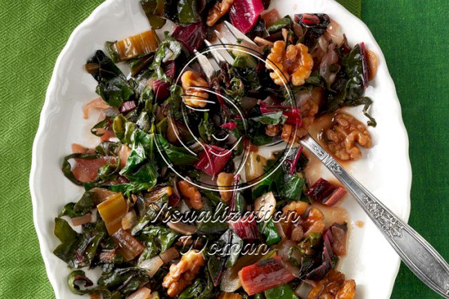 Swiss Chard with Onions & Garlic